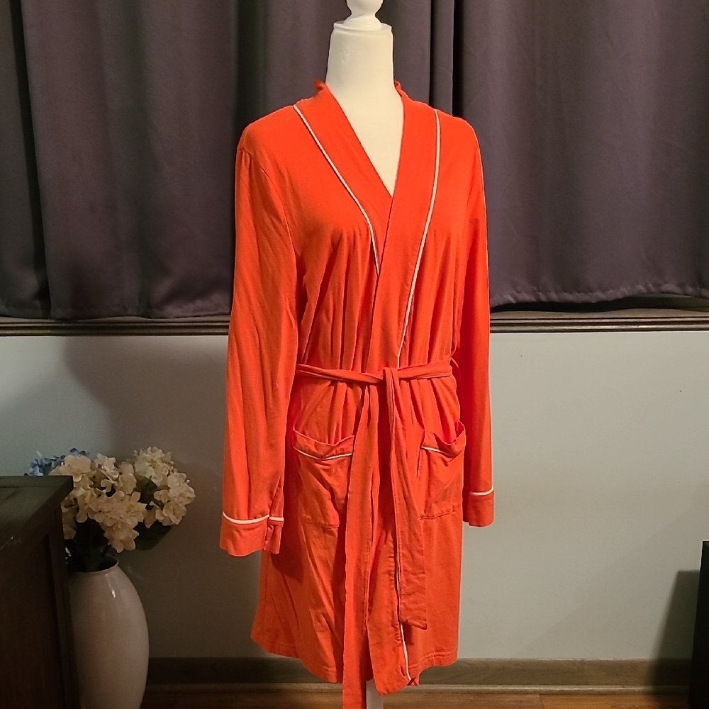 Gilligan & O'Malley Deep Coral Women's Robe - XL